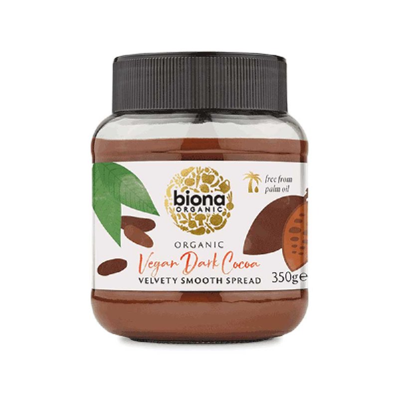 *Biona Organic Vegan Dark Cocoa Spread – 350g | Smooth