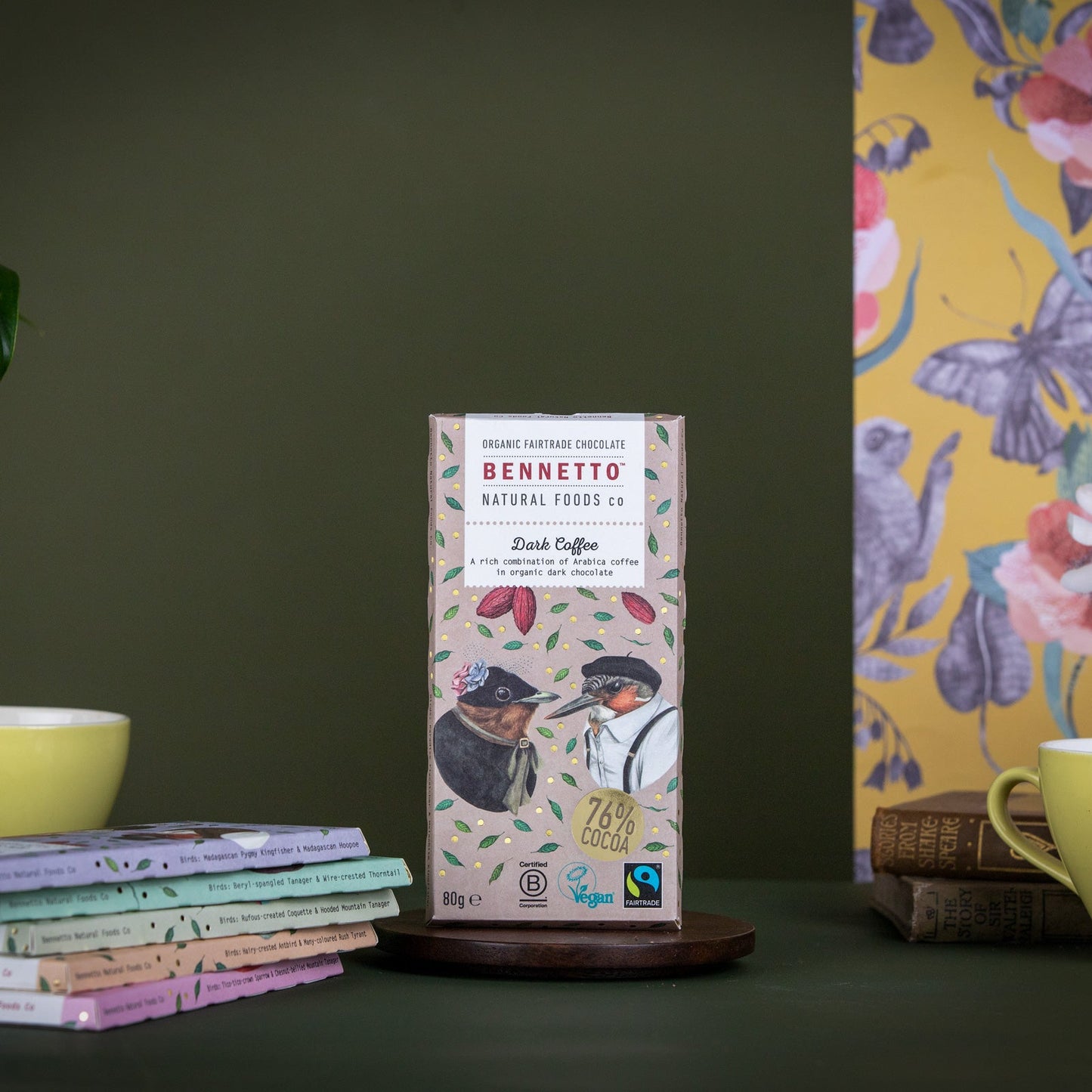 Organic Chocolate Bar - Dark Coffee 76