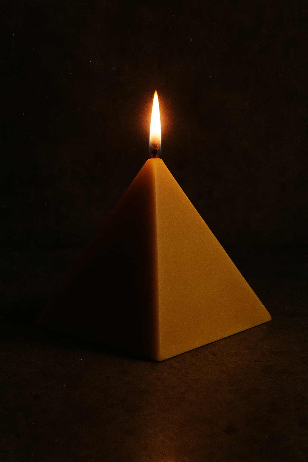 Beeswax Candle - Pyramid | 52hr bt