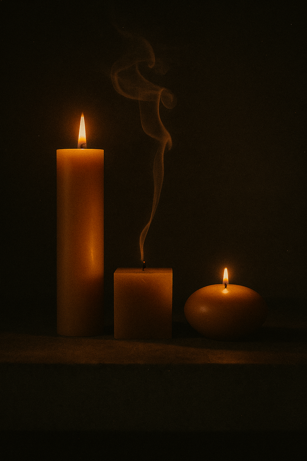 Beeswax Candles - Fudge & Friends Set of 3 | 16hr bt