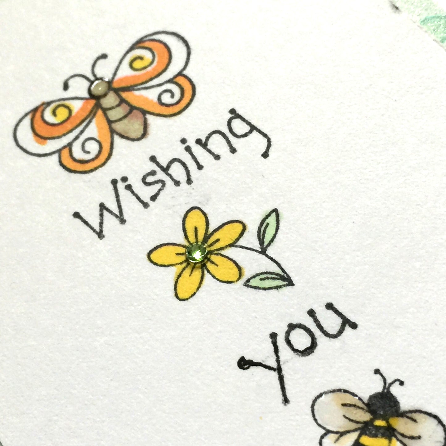 Sentiment Card & Envelope - Happy Spring