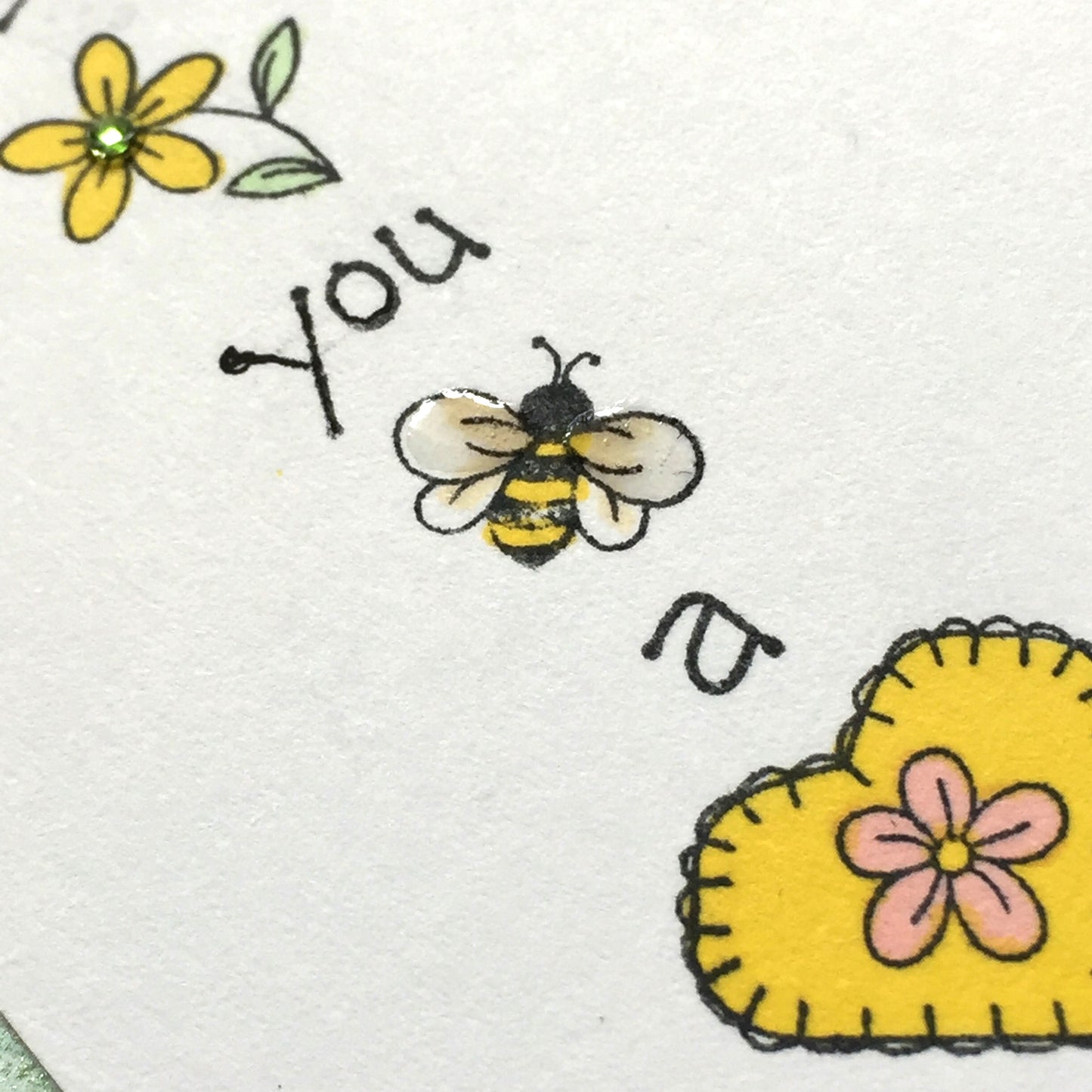 Sentiment Card & Envelope - Happy Spring