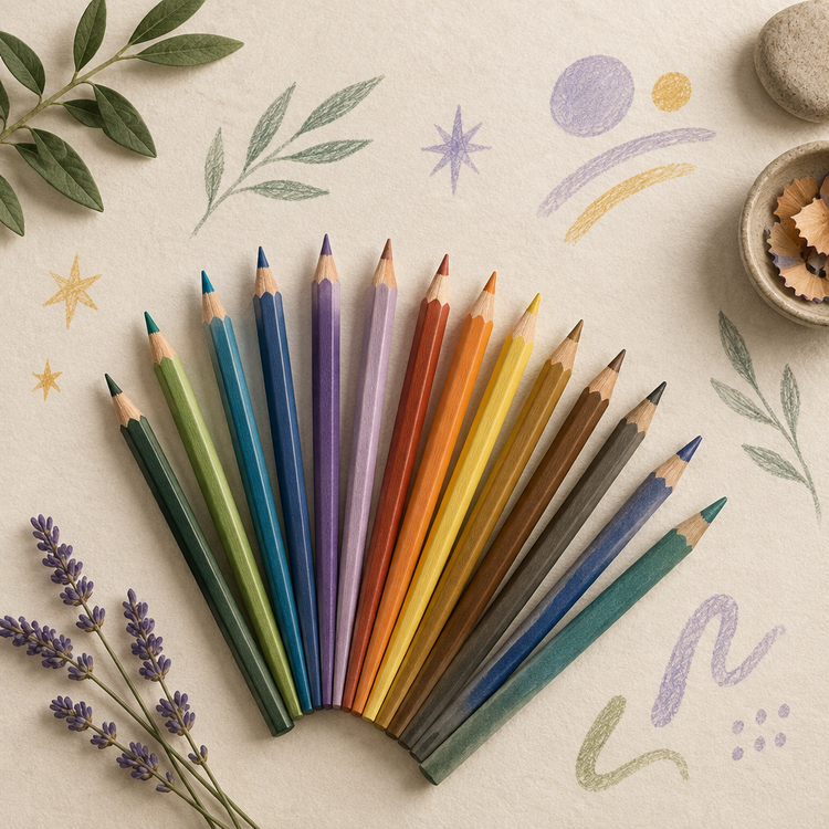 Generated colouring pencils collection image