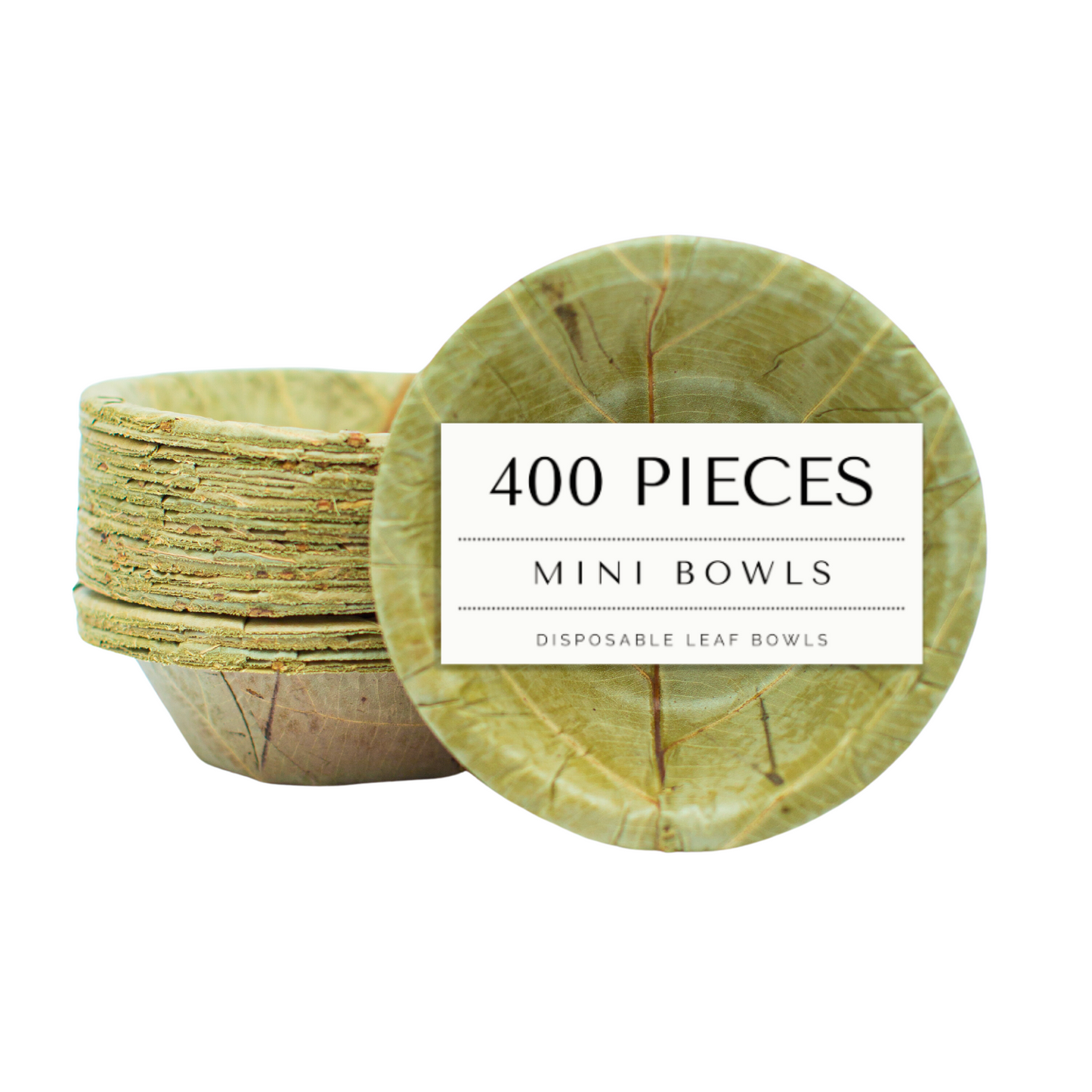 Disposable Sal Leaf BOWLS - MINI 10cm / 4“ Ø