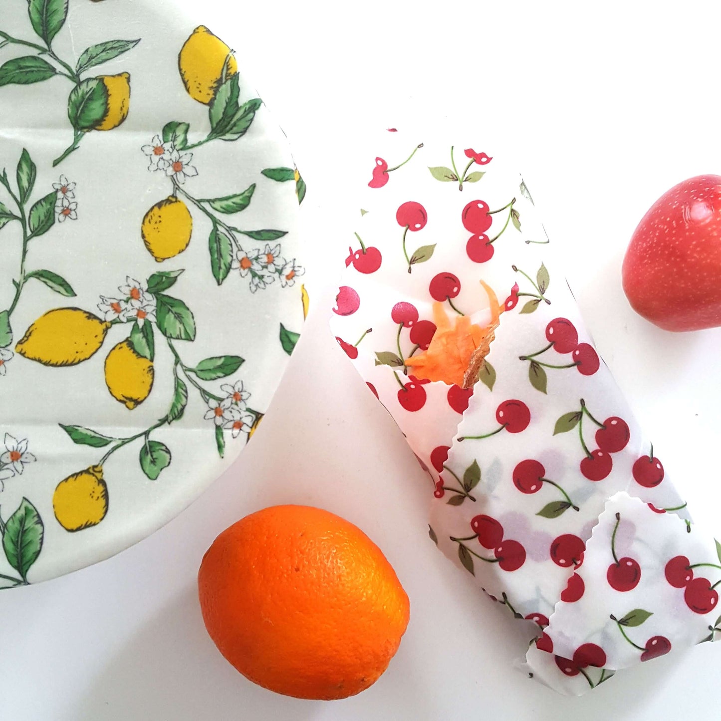 Beeswax Food Wraps - Handmade - Italian Kitchen | Set of 2 Large