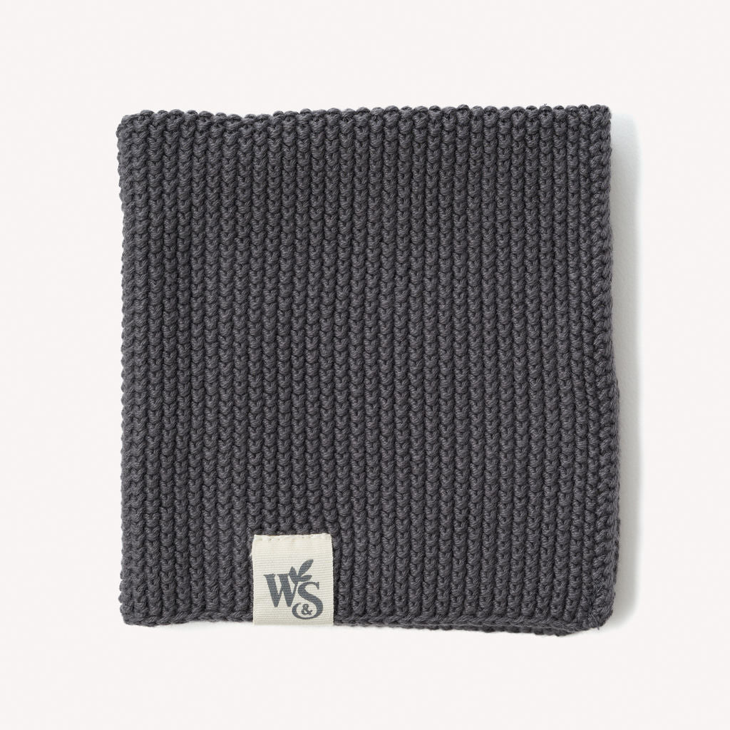 Organic Cotton, Knitted Dishcloth | Various Colours