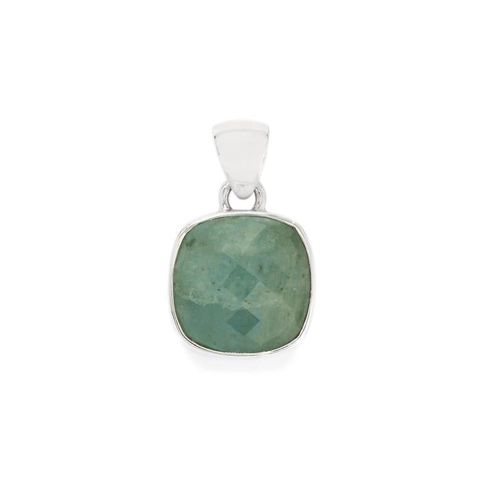 Brazilian Aquamarine Pendant - Sterling Silver Mounted, Genuine 12.50ct | Limited Edition