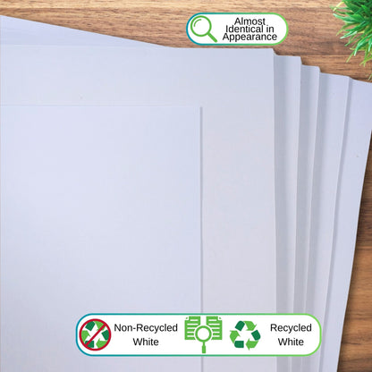 Printer Copy Paper, 100% Recycled, White, 1000 Sheets, 90gsm | A5