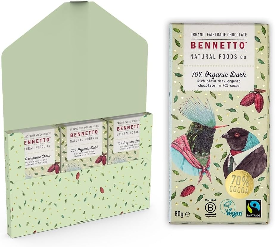 Organic Chocolate Bar - Plain Organic Dark 70