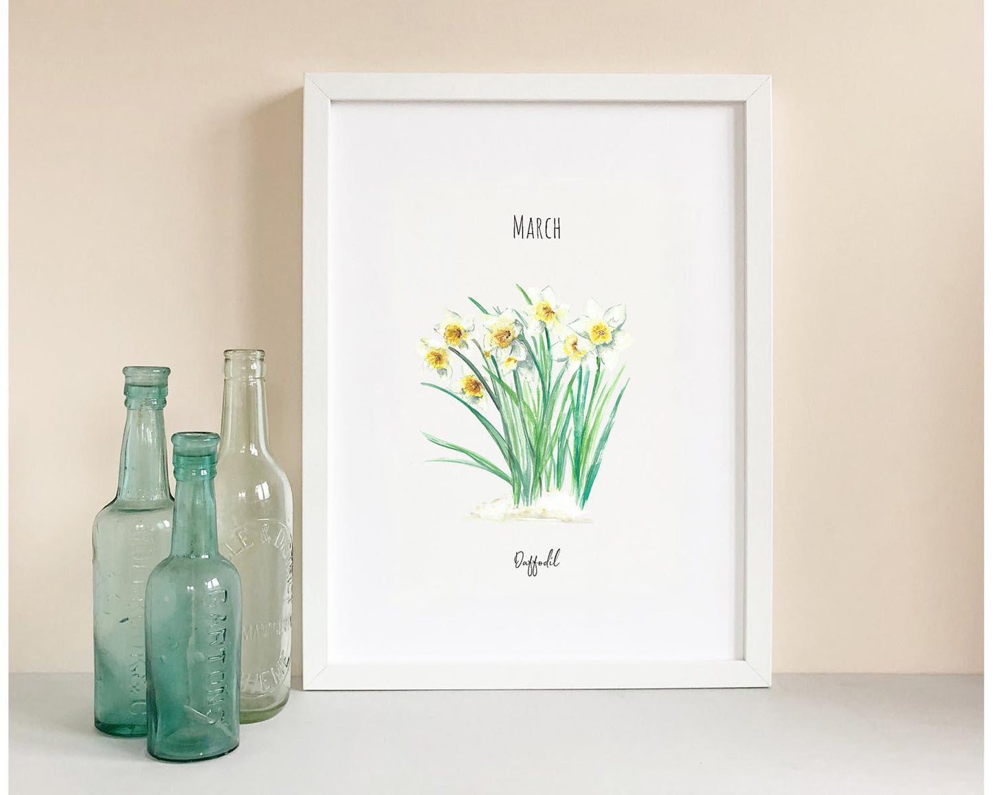 Fine Art PRINT,  Daffodils, March Birth Flower | sizes & frame options