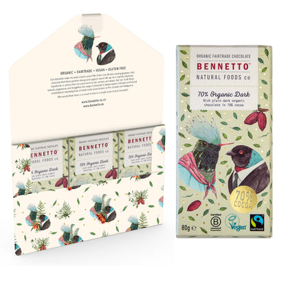 Organic Chocolate Bar - Plain Organic Dark 70