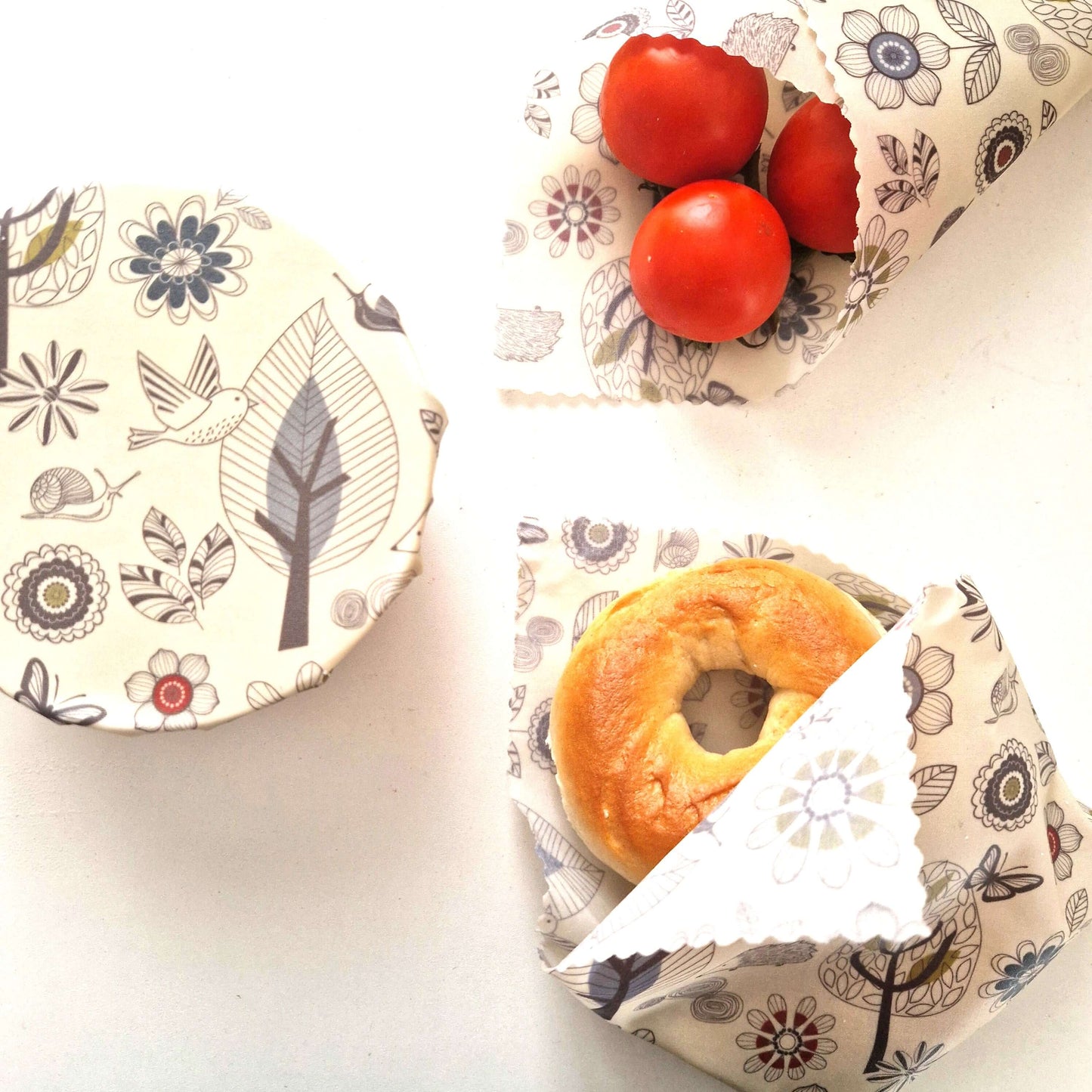Beeswax Wraps - Scandi - Handmade | Set of 3