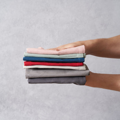 Organic Cotton, Tea Towels - Herringbone Weave - Set of 2 | Various Colours