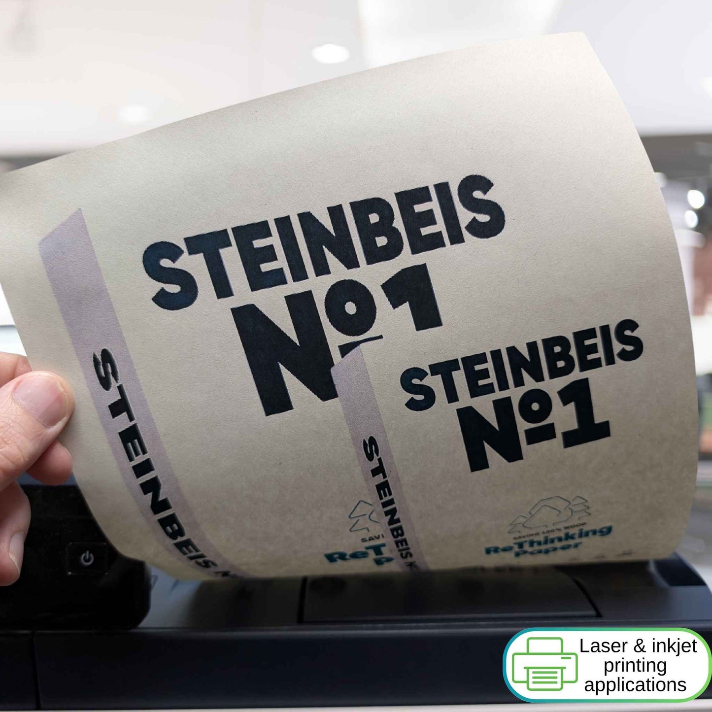 Printer Copy Paper, 100% Recycled, Natural White, 80 gsm, 'Steinbeis Classic №1' | A3