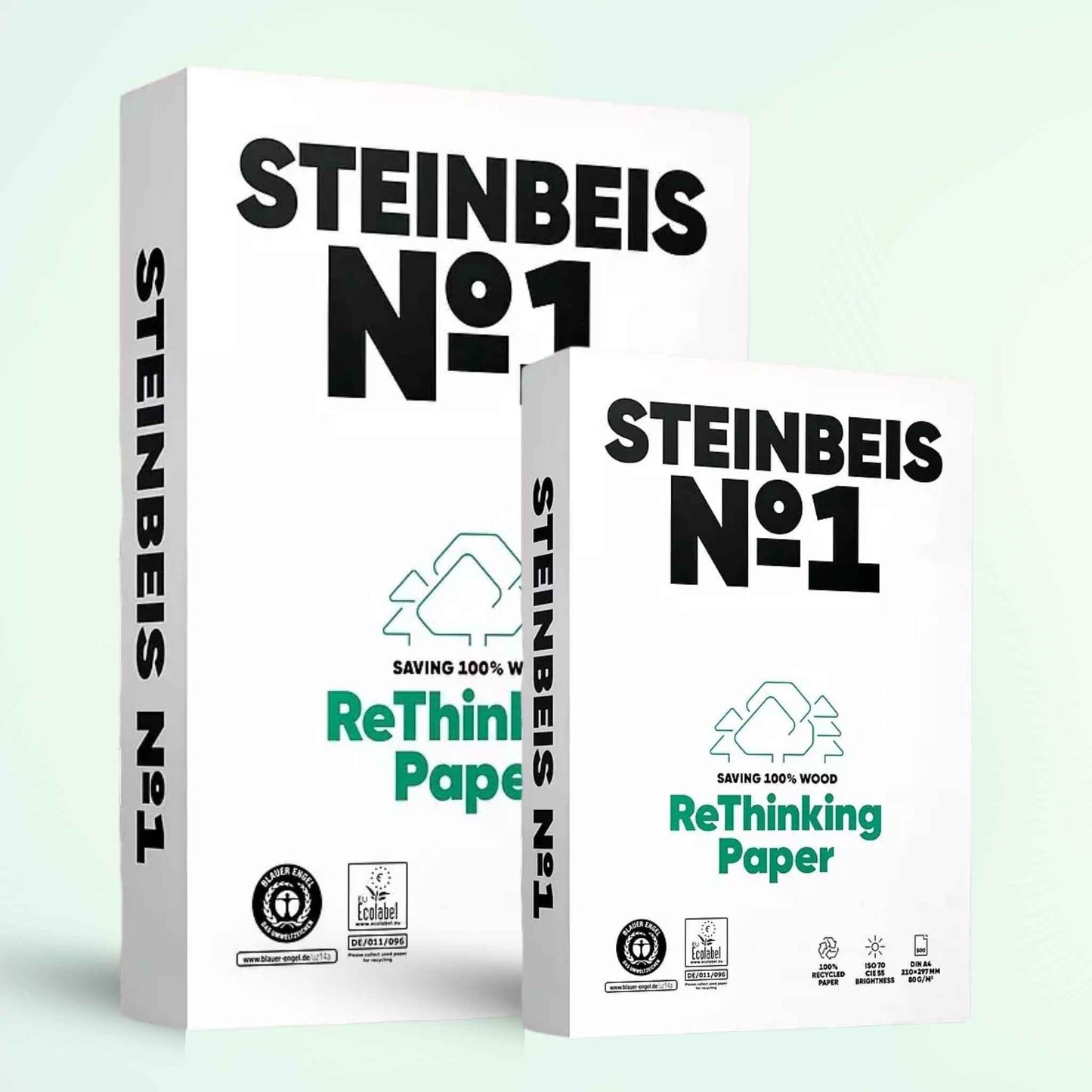 Printer Copy Paper, 100% Recycled, Natural White, 80 gsm 'Steinbeis Classic №1' | A4