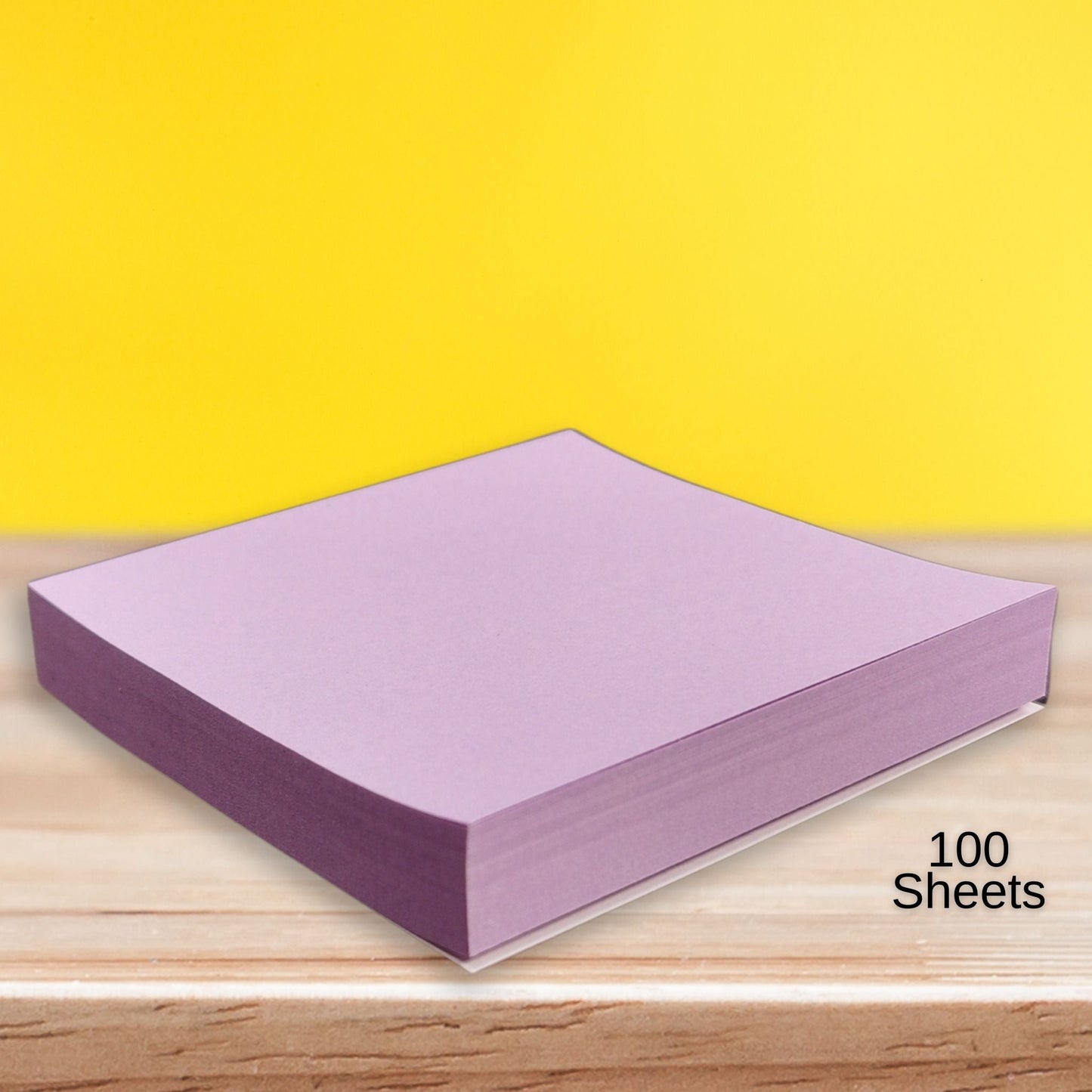 Memo Pads, 100% Recycled, Sticky - Pastel Purple Lilac, Eco-Friendly, 100 Notes | 76mm x 76mm