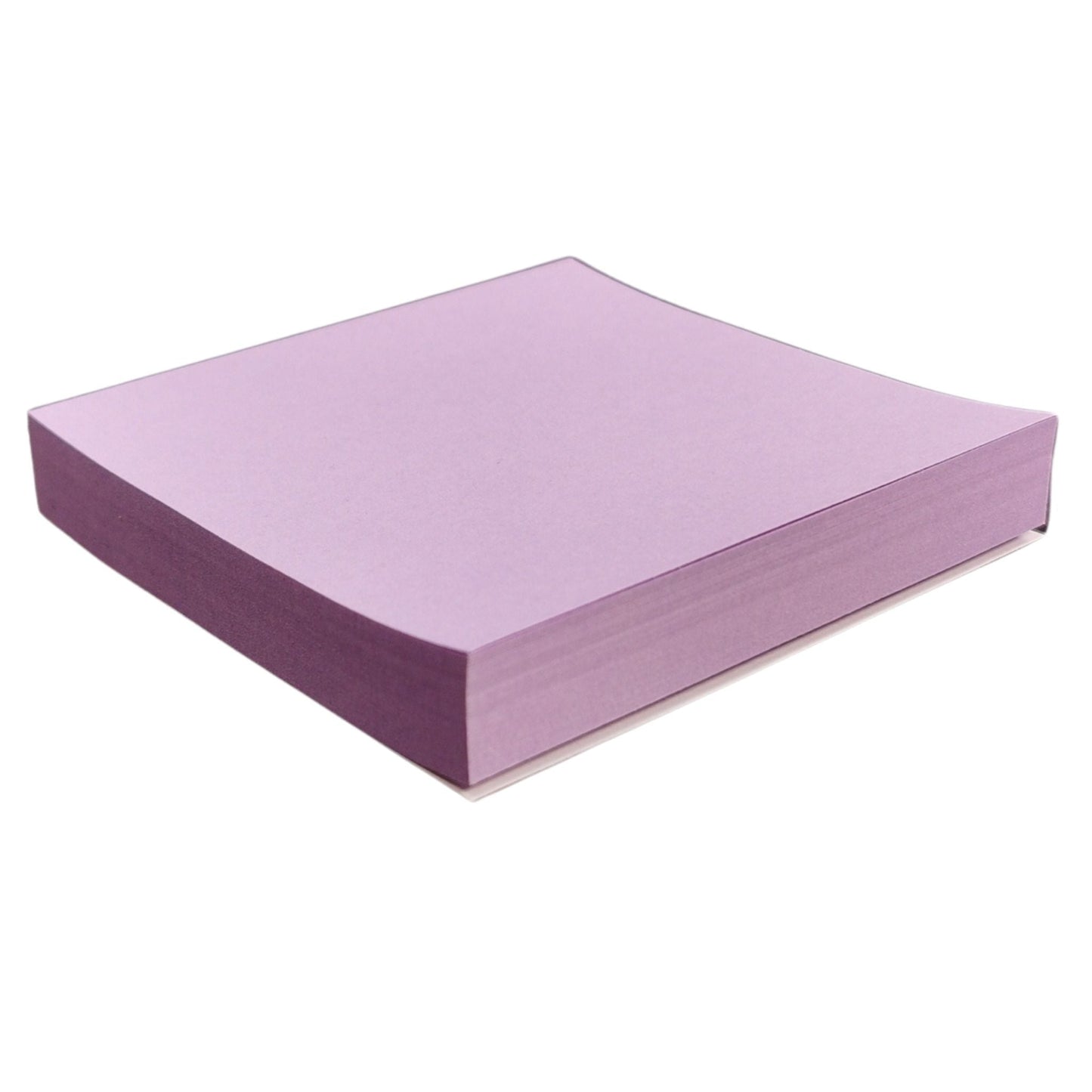 Memo Pads, 100% Recycled, Sticky - Pastel Purple Lilac, Eco-Friendly, 100 Notes | 76mm x 76mm