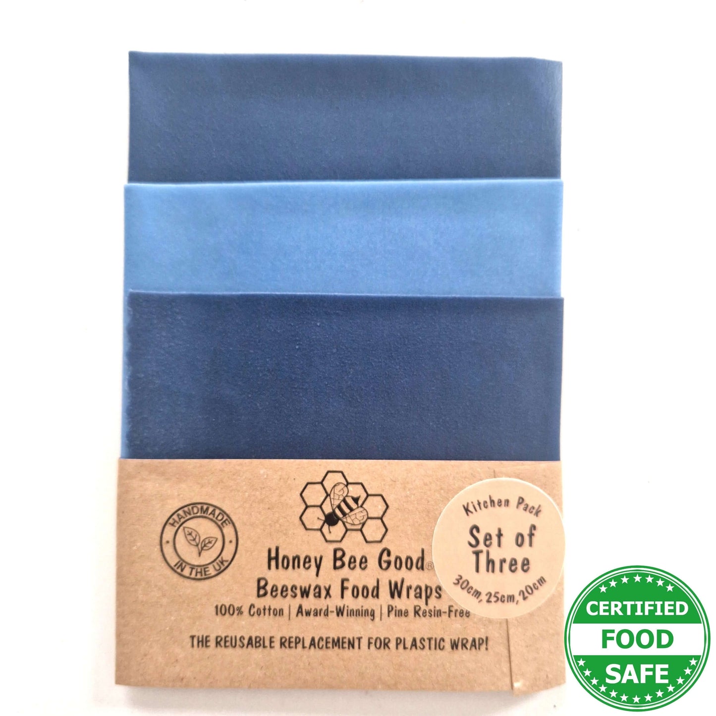 Beeswax Wraps - Earth Tones Sky - Handmade | Set of 3