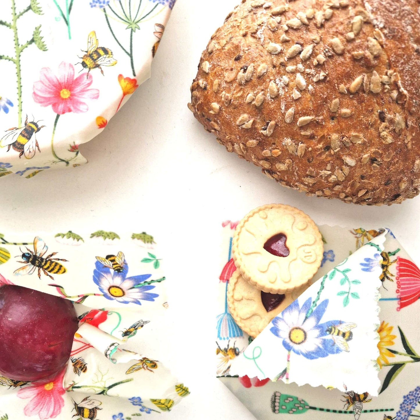 Beeswax Wraps - Garden - Handmade | Set of 3