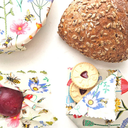 Beeswax Wraps - Garden - Handmade | Set of 3