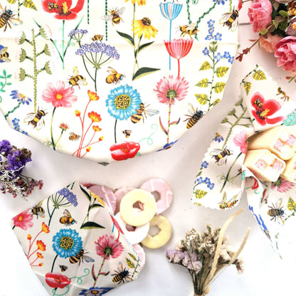 Beeswax Wraps - Garden - Handmade | Set of 3