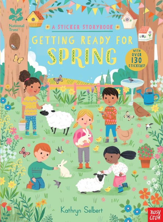 Getting Ready For Spring - Sticker Story Book - National Trust