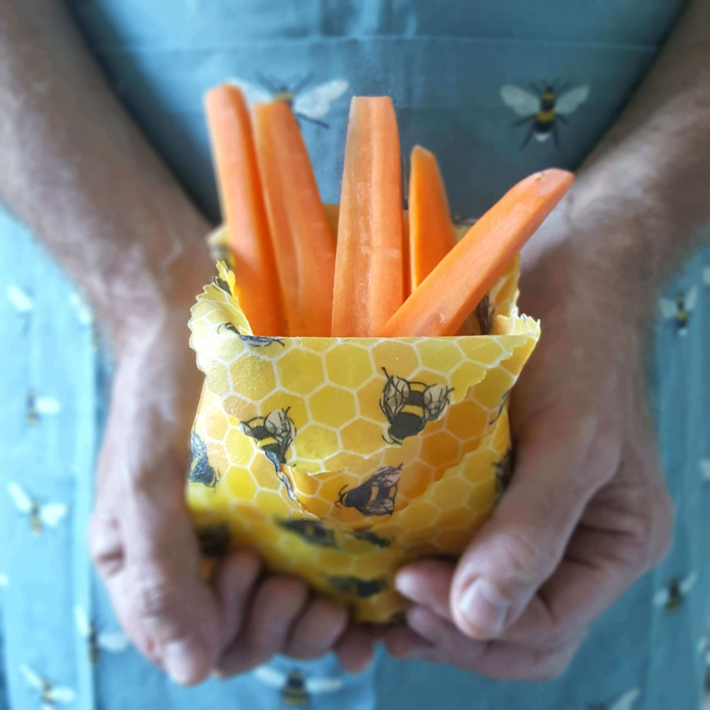 Beeswax Wraps - Bee Happy - Handmade | Set of 3