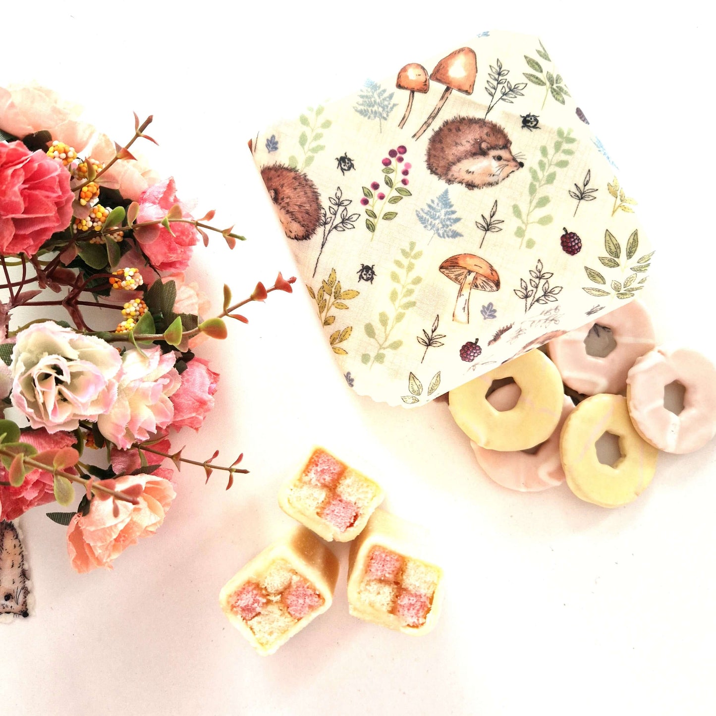 Beeswax Wraps - Hedgehogs - Handmade | Set of 3