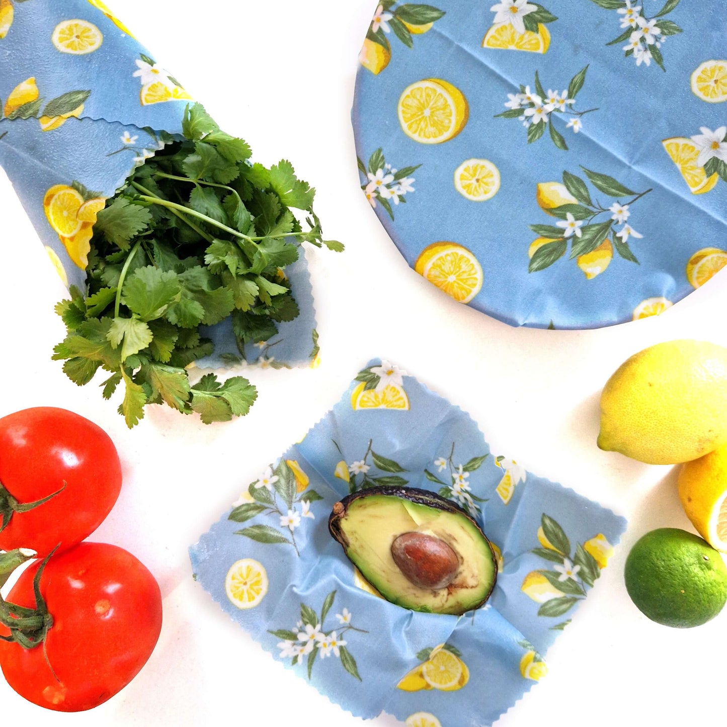 Beeswax Wraps - Lemonade - Handmade | Set of 3