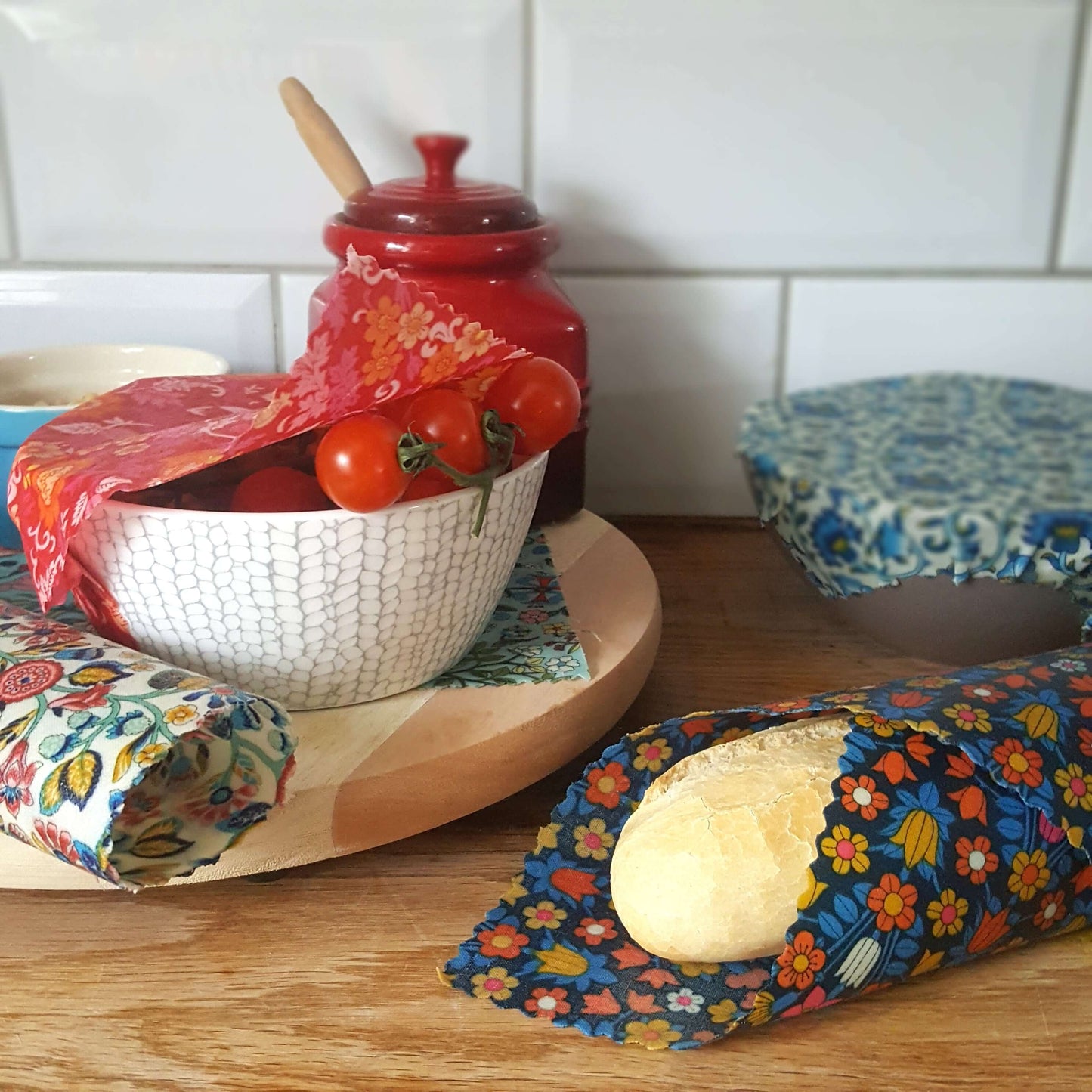 Beeswax Wraps - Liberty Fabric - Handmade | Set of 3