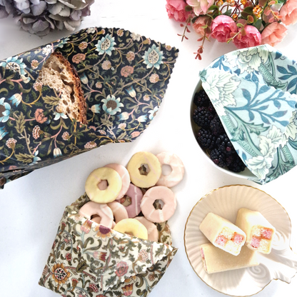 Beeswax Wraps - William Morris - Handmade | Set of 3