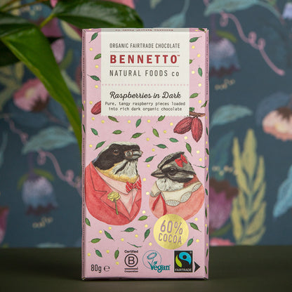 Organic Chocolate Bar - Dark Raspberries 60