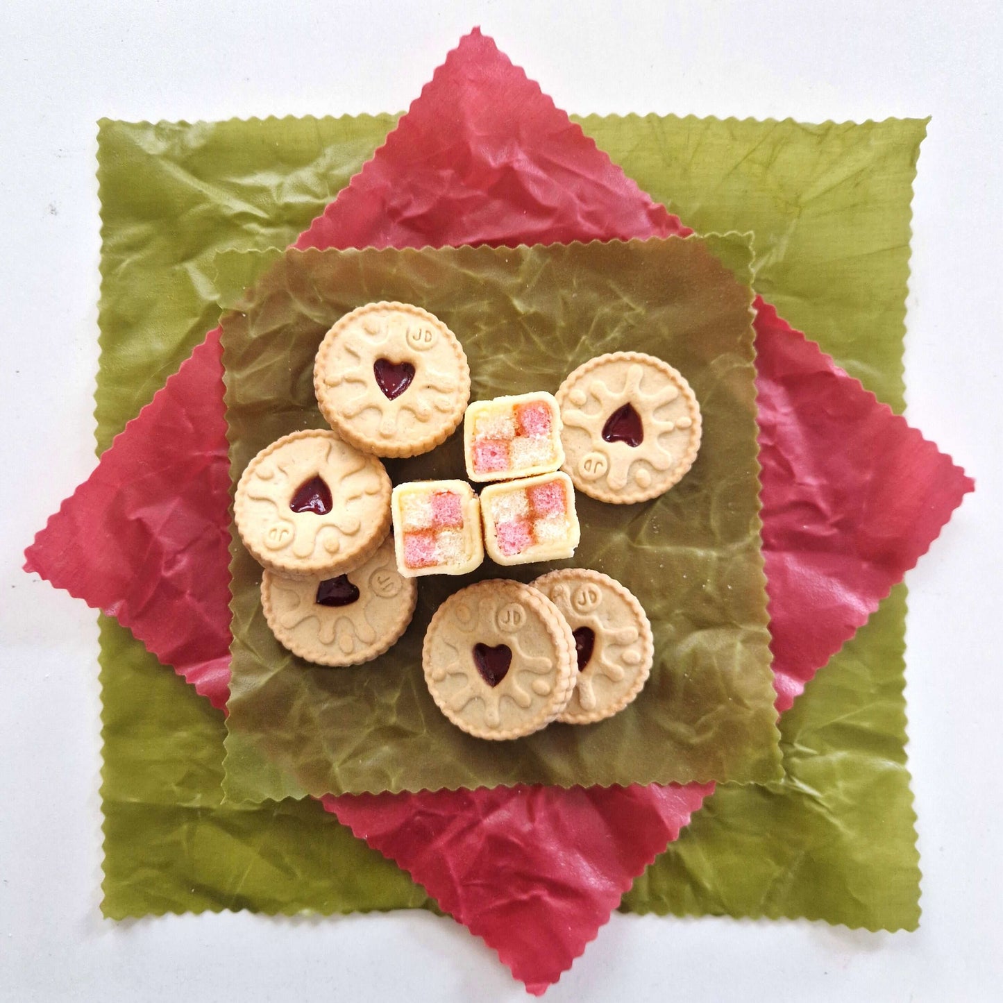 Beeswax Wraps - Earth Tones Sage - Handmade | Set of 3