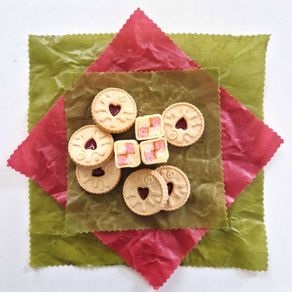 Beeswax Wraps - Earth Tones Sage - Handmade | Set of 3