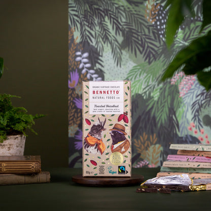 Organic Chocolate Bar - Dark Toasted Hazelnut 60
