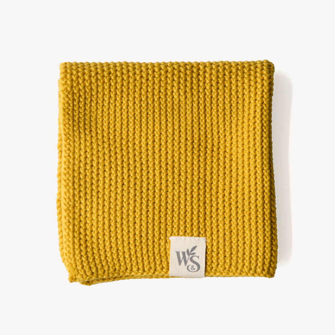 Organic Cotton, Knitted Dishcloth | Various Colours