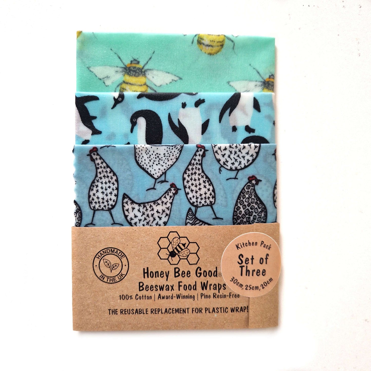 Beeswax Wraps - Wings - Handmade | Set of 3