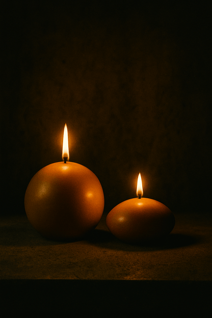 Beeswax Candles - Ball & Ellipse | 18hr bt