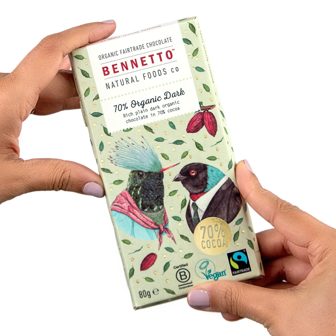 Organic Chocolate Bar - Plain Organic Dark 70
