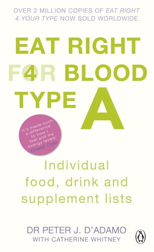 Book - Eat Right for Blood Type A - P.D'Adamo | Front Cover