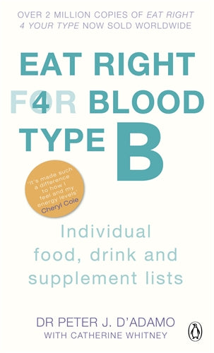 Book - Eat Right for Blood Type B - P.D'Adamo | Front Cover