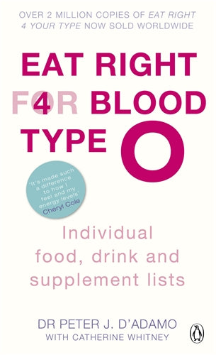 Book - Eat Right for Blood Type 0 - P.D'Adamo | Front Cover