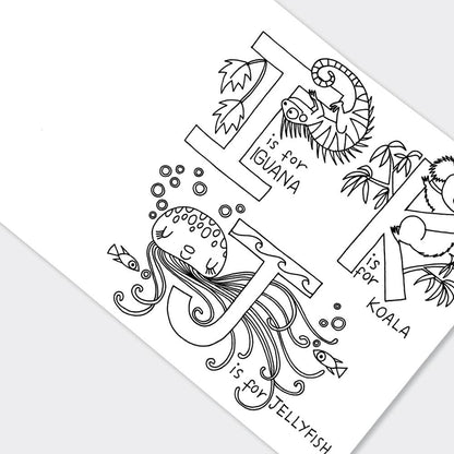 Children’s Alphabet Colouring Book for Creative Learning