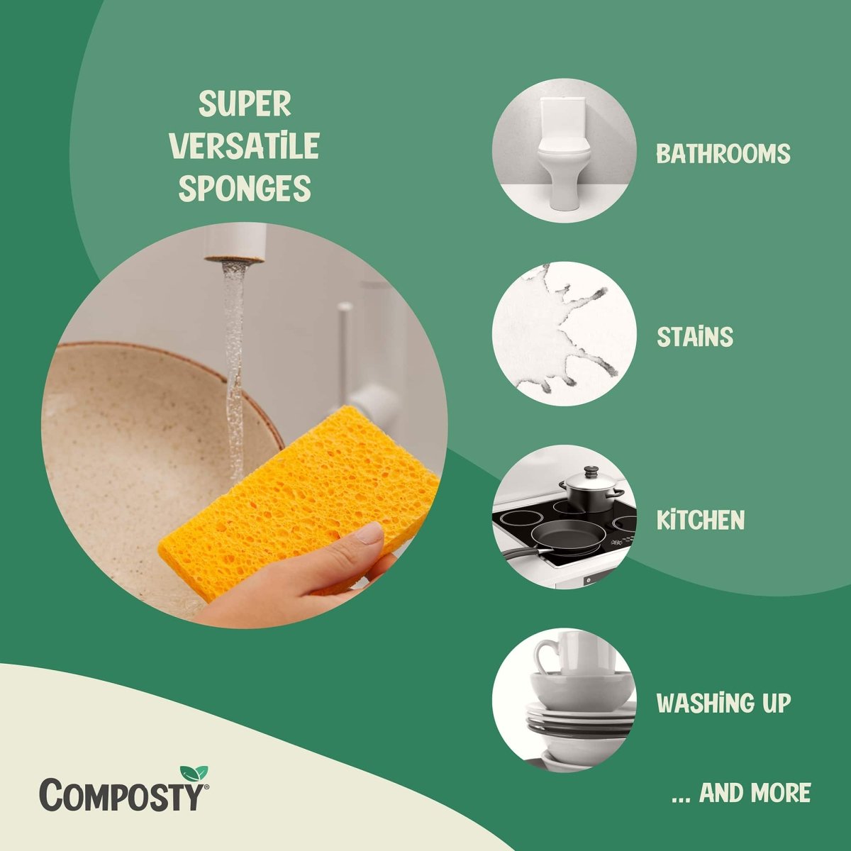 Eco Sponges, Try-Me Bundle: The Better Sponge Family
