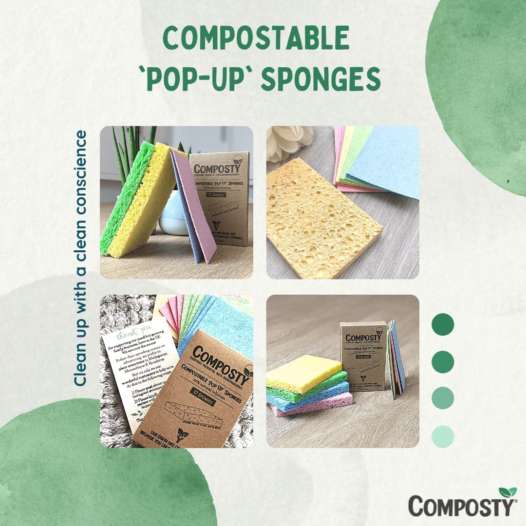 Eco Sponges - Jumbo ‘Pop-Up’ | Large Size  – 3 Pack