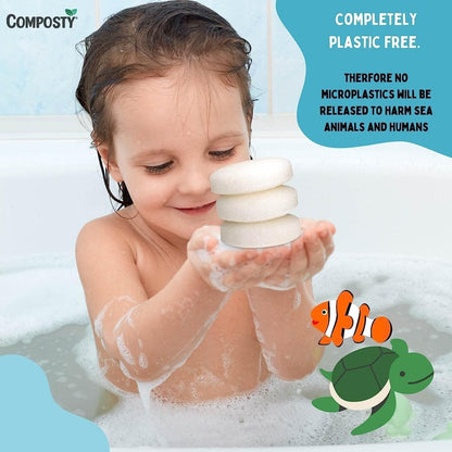 Eco Sponges, Super-Soft Baby Sponges – 3 Pack