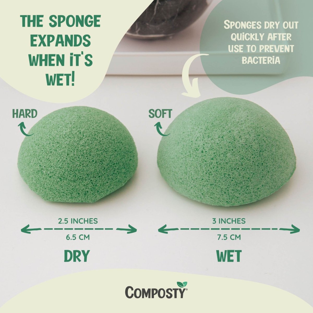 Eco Sponges, Konjac Facial | 4 Pack