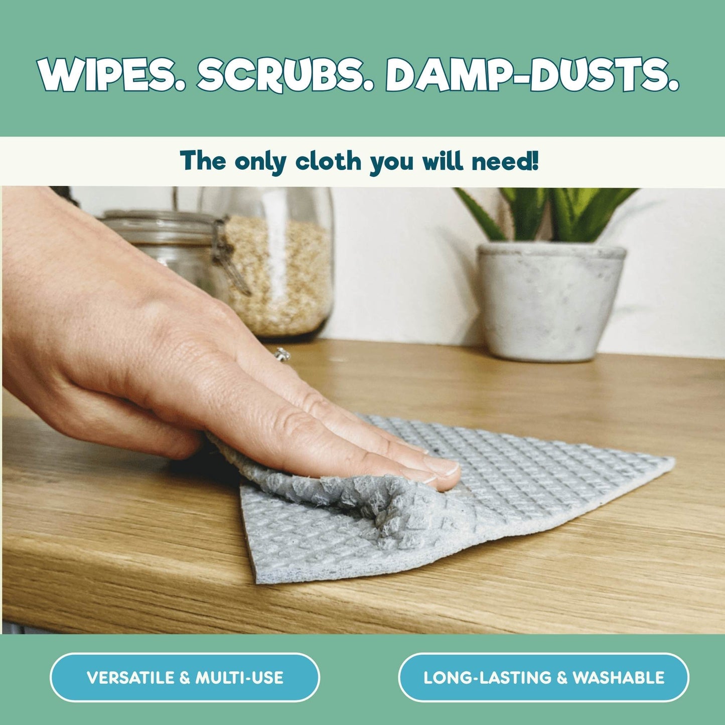 Eco Cloths, All-Purpose Swedish Dishcloths | 6 Pack