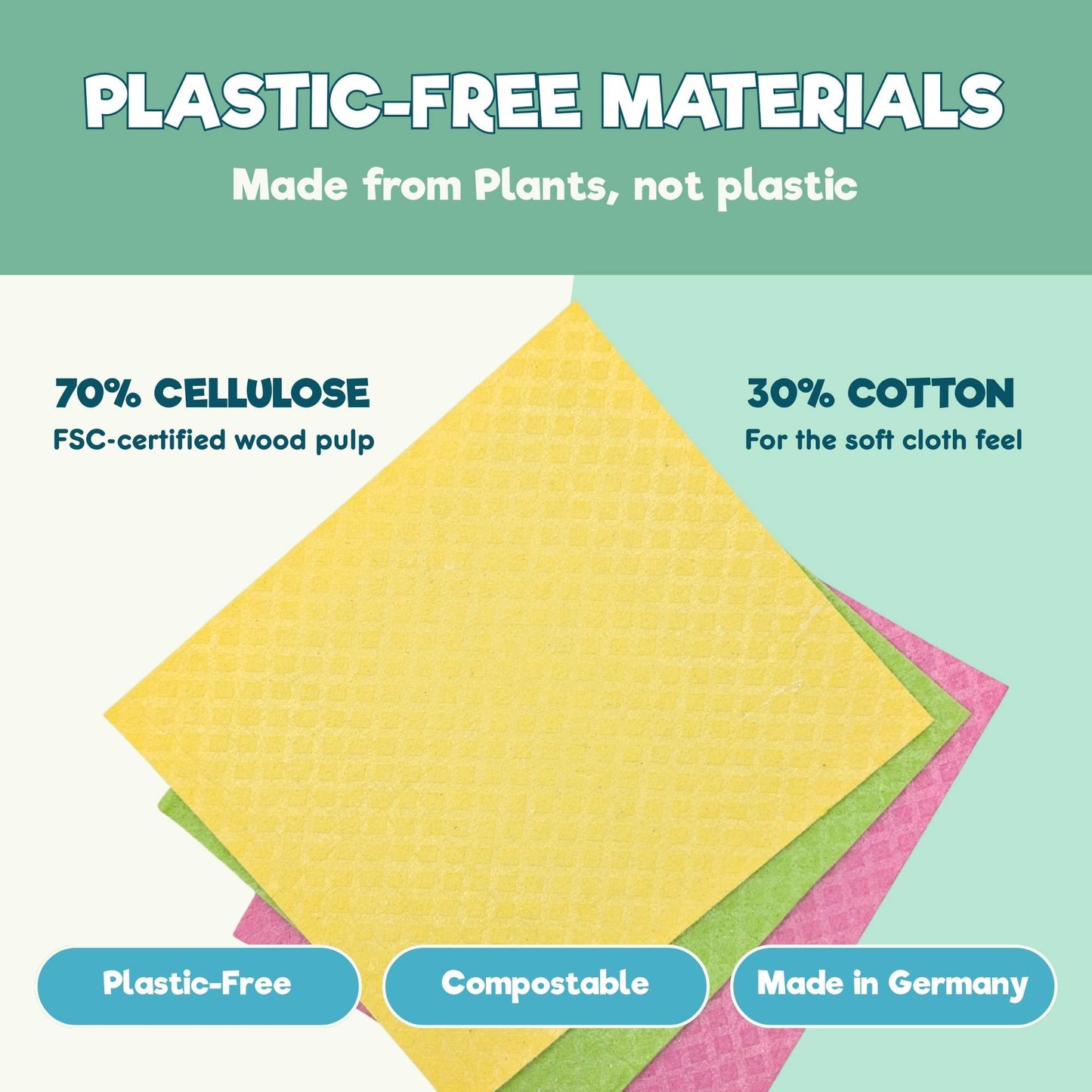 Eco Cloths, All-Purpose Swedish Dishcloths | 6 Pack