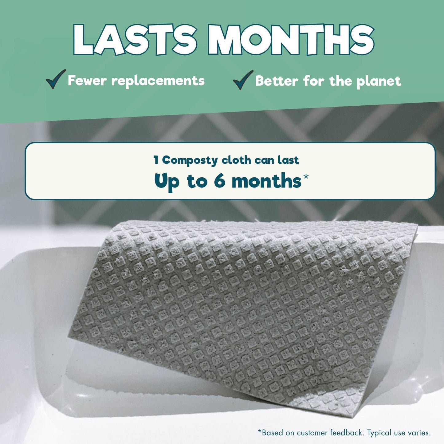 Eco Cloths, All-Purpose Swedish Dishcloths | 6 Pack